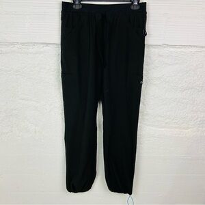 URBAN PERFORMANCE black multi pocket jogger scrub work comfy pants size SML